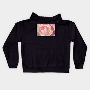 Pink Rose Greeting Card Kids Hoodie